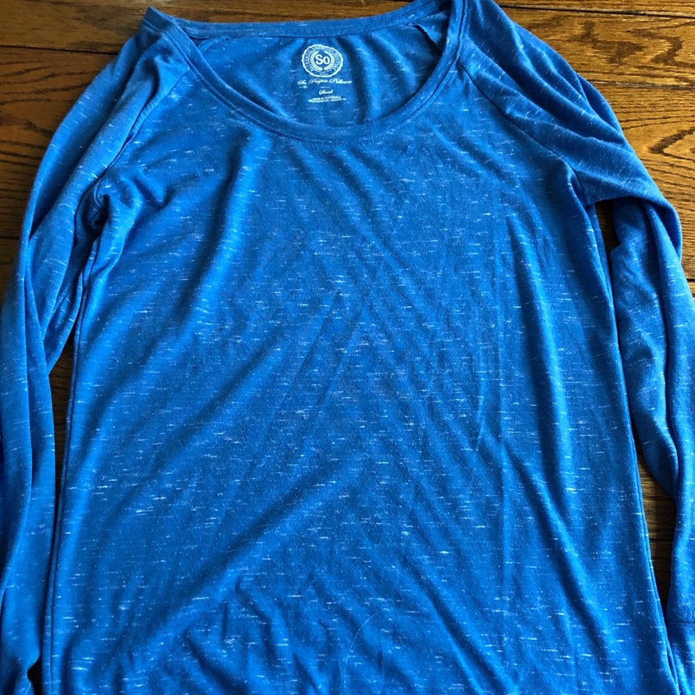 soft blue shirt